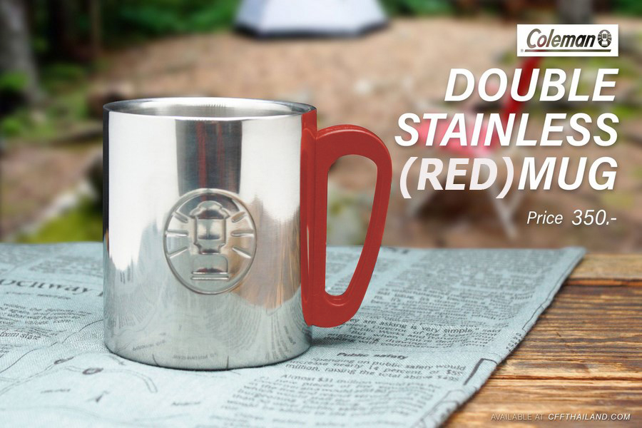 Coleman Double Stainless Mug Red (300 cc)