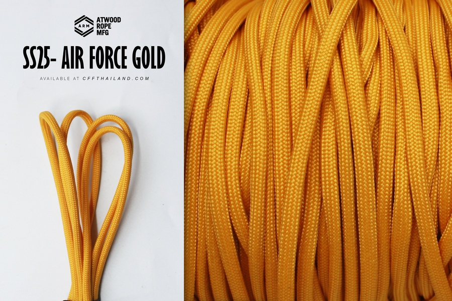 3/16 x 100ft - Air Force Gold – Atwood Rope MFG