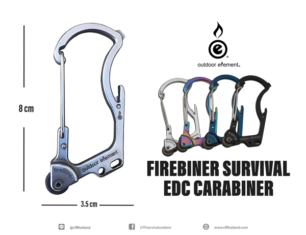 Firebiner Survival EDC Carabiner