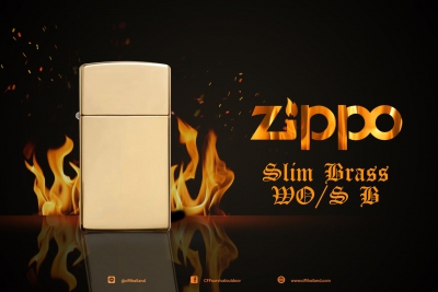 Zippo 1654B High Polish Brass Slim