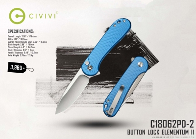 C18062PD-2 Button Lock Elementum II